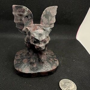 Large Garnet Gargoyle Carving Crystal 1.1lb